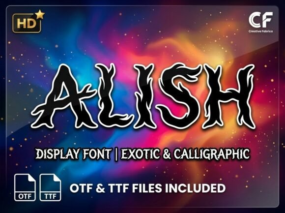 Alish: A Display Font That Commands Attention