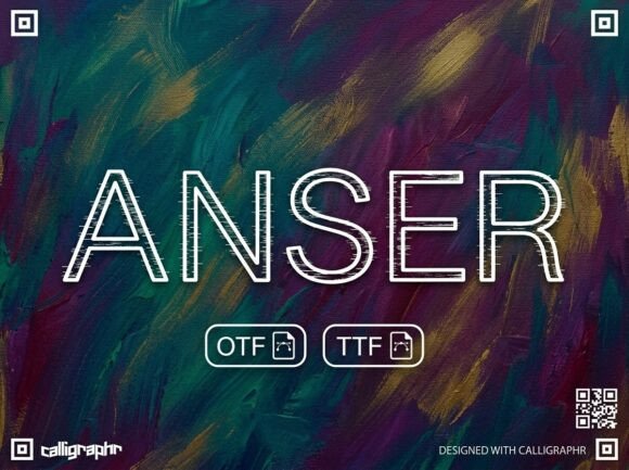 Anser: A Display Font That Anchors Editorial Mood