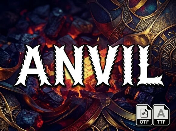 Anvil Display Font for Handmade Brands