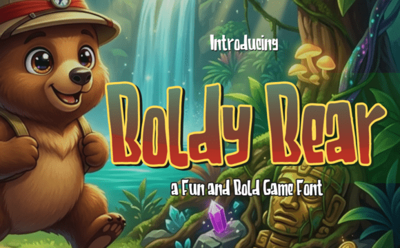 Boldy Bear: A Playful Display Typeface for Bold Brand Moments