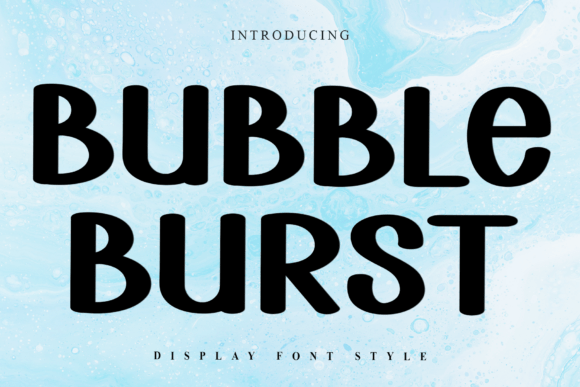 Bubble Burst: A Festive Display Font for Joyful Branding