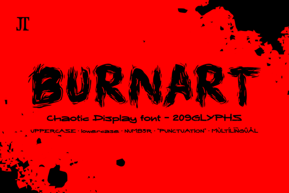 Burnart: A Bold Display Font for Editorial Impact