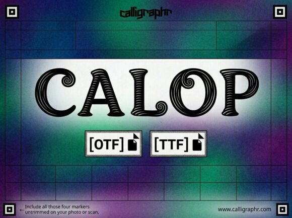 Calop: A Display Typeface That Commands Attention