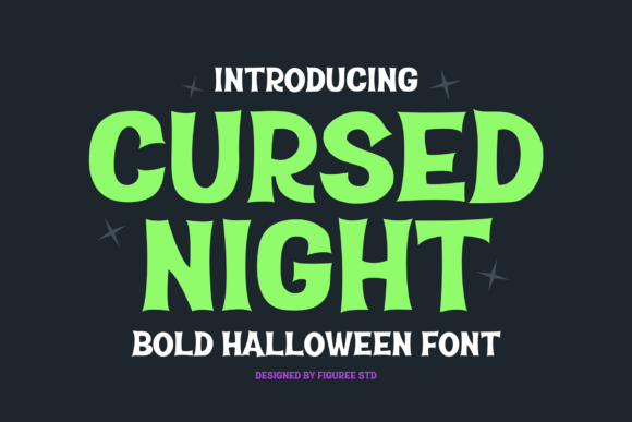 Cursed Night: A Bold Halloween Display Font for Digital Design
