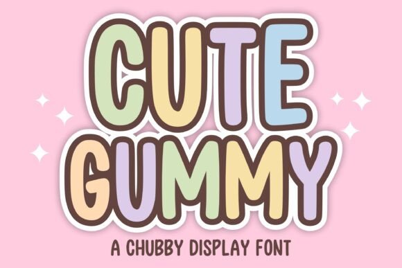 Cute Gummy: A Playful Display Font for Friendly Digital Brands