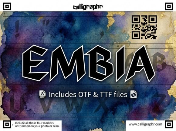 Embia: A Bold Display Font That Commands Digital Attention