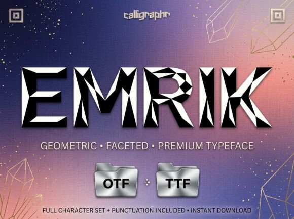 Emrik: A Standout Display Font for Small Business Branding