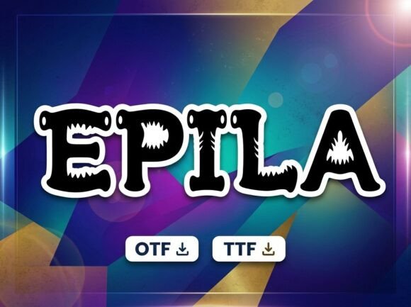 Epila: A Playful Display Font That Brings Letters to Life