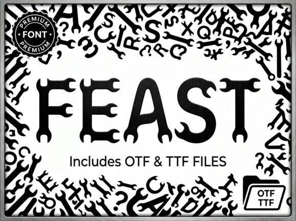 Feast: A Display Font That Makes Your Brand Shine