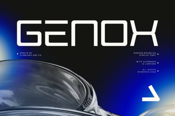 Genox: A Confident Display Typeface for Digital Branding