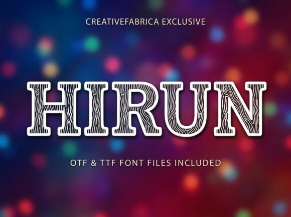 Hirun: A Bold Display Font That Commands Attention