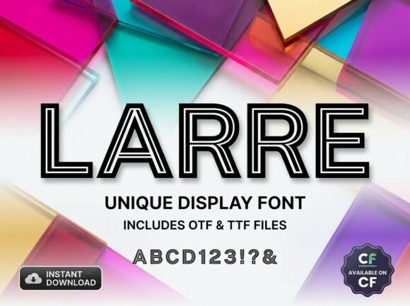 Larre: A Display Typeface That Cuts Through the Feed