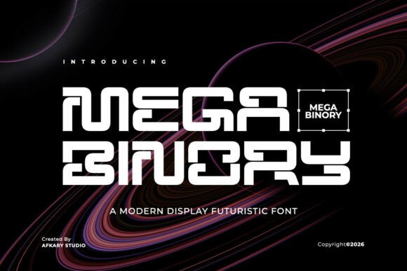 Mega Binory: A Futuristic Display Font That Elevates Your Brand