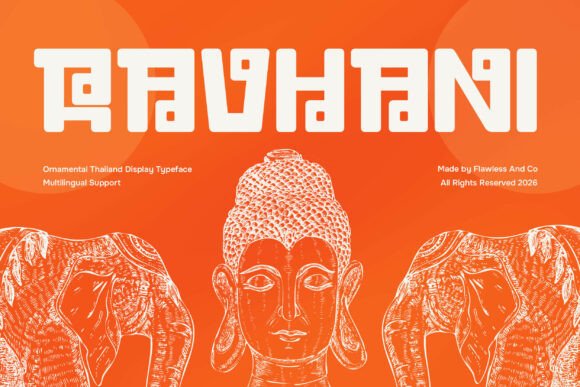 Ravhani: A Thai-Inspired Display Font for Editorial Elegance