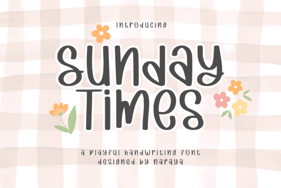 Sunday Times: A Playful Display Font for Thoughtful Publishing