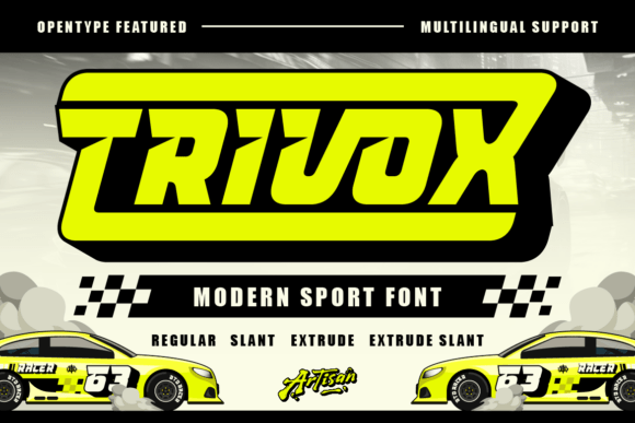 Trivox: A Bold Modern Display Font for High-Energy Branding